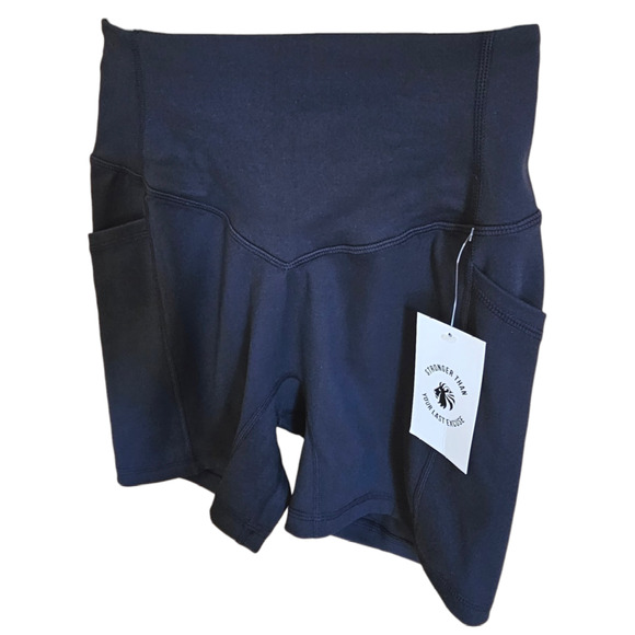 NEW! Stronger Than Your Last Excuse Limitless Shorts 5" Black Women's Small - Picture 2 of 9